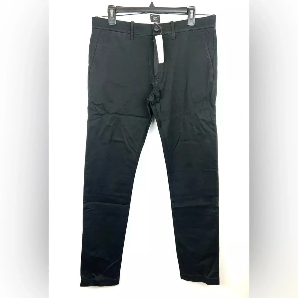 J Crew Men’s Black Slim Fit Stretch Chino Pants Size 32W X 34L